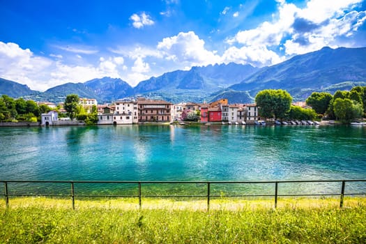 Lake Como scenic waterfront view, Como Lake in Lombardy region of Italy