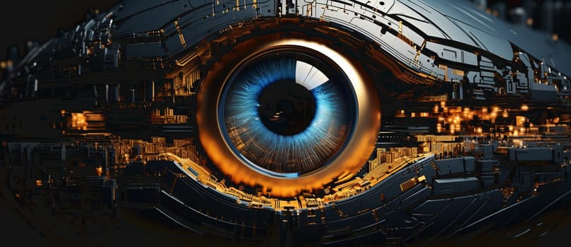 Abstract high tech eye concept. High quality photo