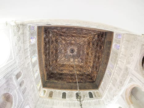 View of the Al-Attarine Madrasa in Fes, Morocco