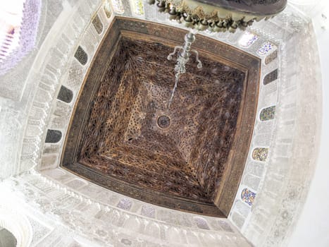 View of the Al-Attarine Madrasa in Fes, Morocco