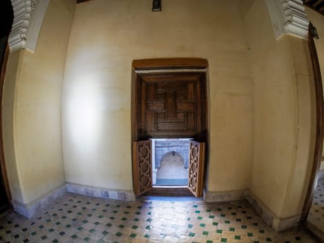 View of the Al-Attarine Madrasa in Fes, Morocco