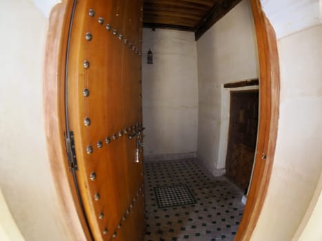 View of the Al-Attarine Madrasa in Fes, Morocco