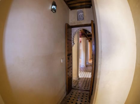 View of the Al-Attarine Madrasa in Fes, Morocco