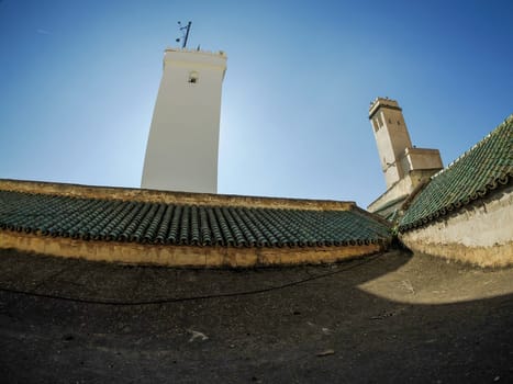 View of the Al-Attarine Madrasa in Fes, Morocco