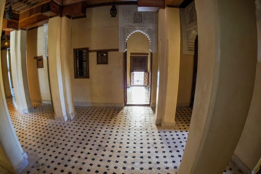 View of the Al-Attarine Madrasa in Fes, Morocco