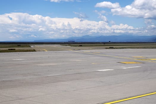 The Runaway before taking off from airport of Genoa, Italy