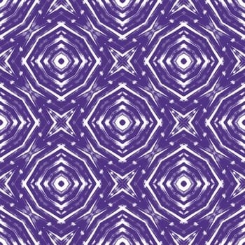 Chevron stripes design. Purple symmetrical kaleidoscope background. Textile ready quaint print, swimwear fabric, wallpaper, wrapping. Geometric chevron stripes pattern.