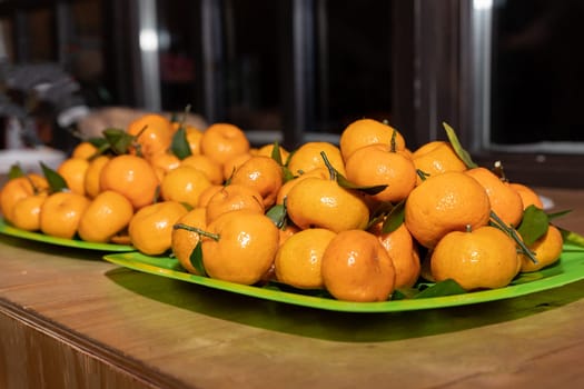 Ripe mandarin citrus isolated tangerine mandarin orange on white background.