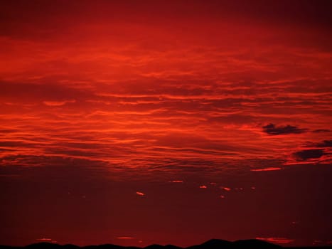 a superb red sunset inzadar croatia