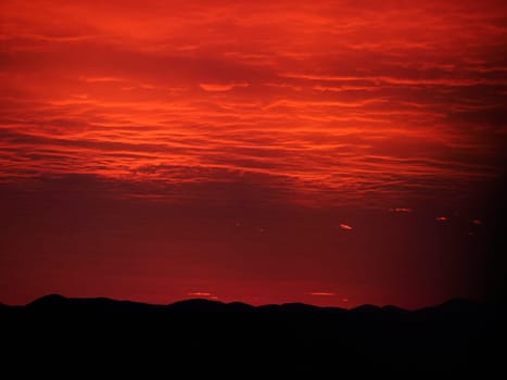 a superb red sunset inzadar croatia