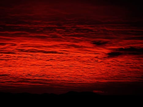 a superb red sunset inzadar croatia