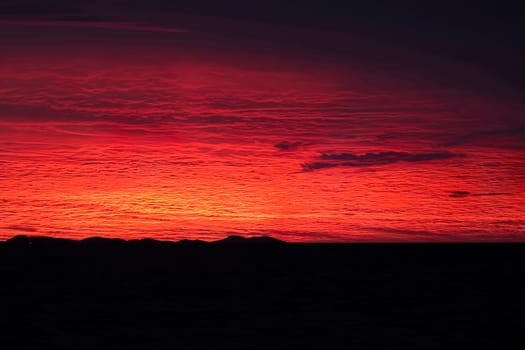 a superb red sunset inzadar croatia