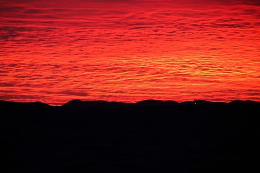 a superb red sunset inzadar croatia