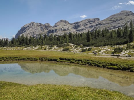 Fanes Alpine activities - Dolomites mountains north of Italy