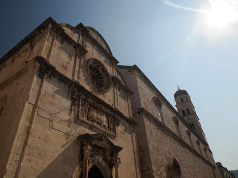 The Franciscan Church and Monastery in Dubrovnik Croatia medieval town