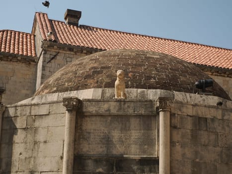 Fountain Dubrovnik Croatia medieval town