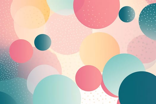 polka dot background, circle wallpaper, colorful banner poster