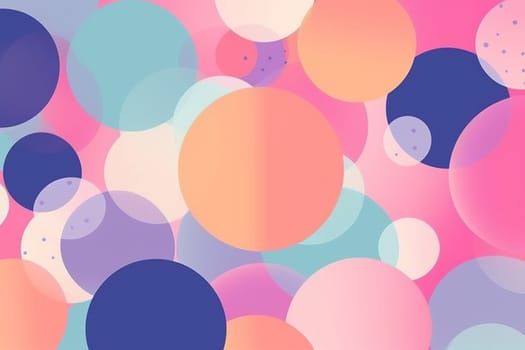 polka dot background, circle wallpaper, colorful banner poster
