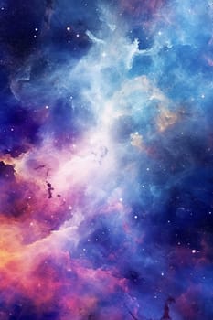 Galaxy background with stars and starry night, landscape of an astronomy sky, fantasy illustration