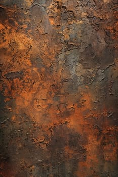 Dirt and rusty metal gate, wall texture background, aged wall