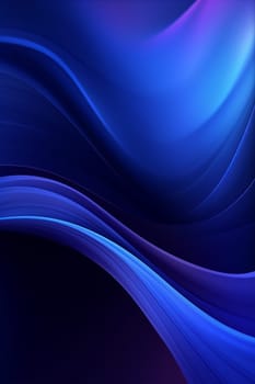Curved smooth waves, blue cloth, blue satin, background wallpaper