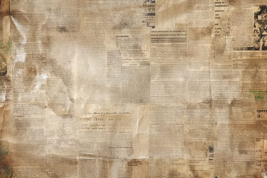 Old and ages newspaper pattern, journal texture, banner for social