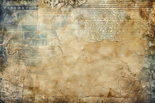 Old and ages newspaper pattern, journal texture, banner for social