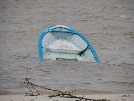 yacht sunk after The effects of Hurricane Norma October 2023 La Paz Baja California Sur