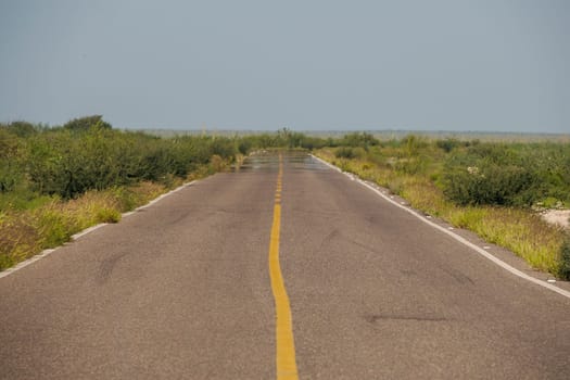 Endless Road in baja california sur landscape panorama