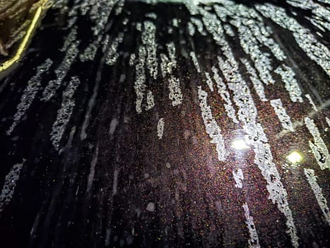 water drops on black. Abstract black background, texture, pattern, place for text and copy space