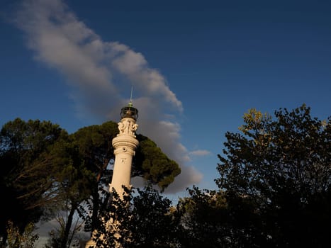 gianicolo lighthouse in rome detail