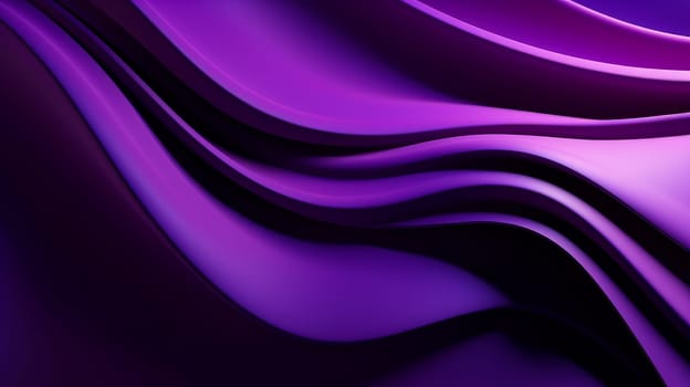 Beautiful luxury 3D modern abstract neon purple background composed of waves with light digital effect