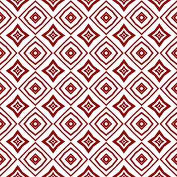 Ethnic hand painted pattern. Maroon symmetrical kaleidoscope background. Textile ready beautiful print, swimwear fabric, wallpaper, wrapping. Summer dress ethnic hand painted tile.