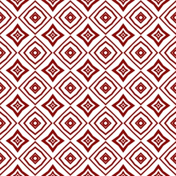 Ethnic hand painted pattern. Maroon symmetrical kaleidoscope background. Textile ready beautiful print, swimwear fabric, wallpaper, wrapping. Summer dress ethnic hand painted tile.