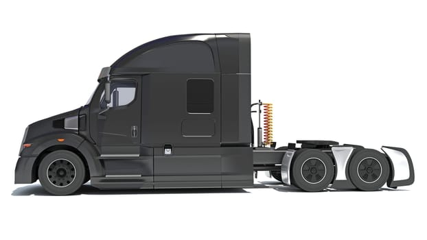 Semi Truck 3D rendering