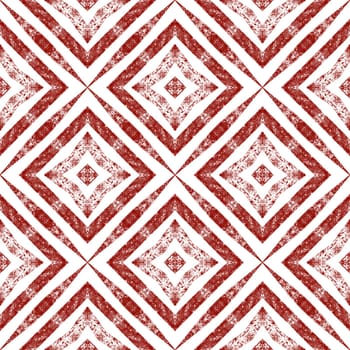 Arabesque hand drawn pattern. Wine red symmetrical kaleidoscope background. Oriental arabesque hand drawn design. Textile ready delightful print, swimwear fabric, wallpaper, wrapping.