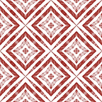 Arabesque hand drawn pattern. Wine red symmetrical kaleidoscope background. Oriental arabesque hand drawn design. Textile ready delightful print, swimwear fabric, wallpaper, wrapping.