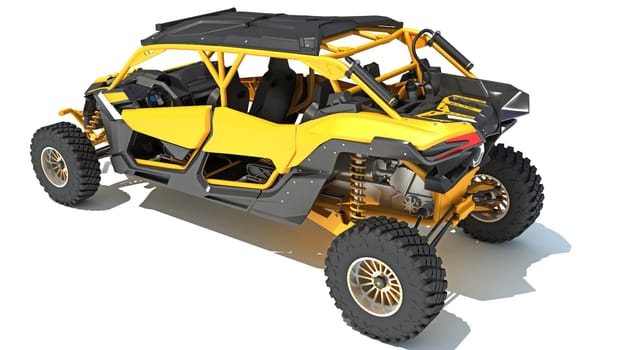 Off Road Dune Buggy 3D rendering