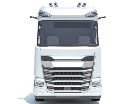 Semi Truck 3D rendering