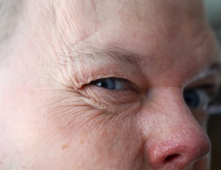 Angry man looking at the camera portrait