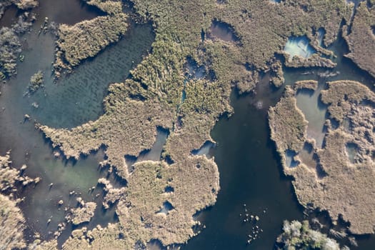 Aerial photographic documentation of the Lago di Porta park Pietrasanta Lucca 