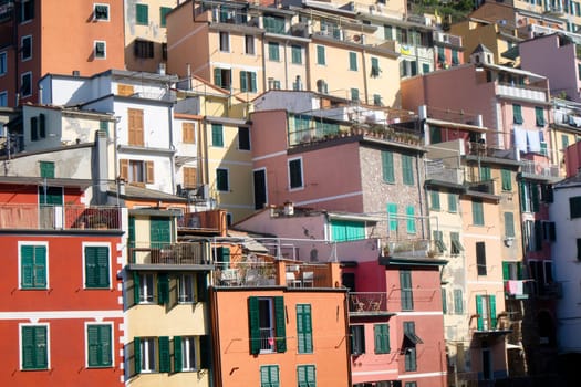 Photographic documentation of the town of Riomaggiore Cinque Terre Liguria 
Italy 