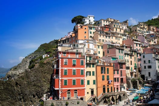 Photographic documentation of the town of Riomaggiore Cinque Terre Liguria 
Italy 