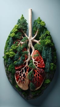 Green lungs of the planet. AI generated