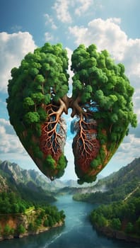 Green lungs of the planet. AI generated