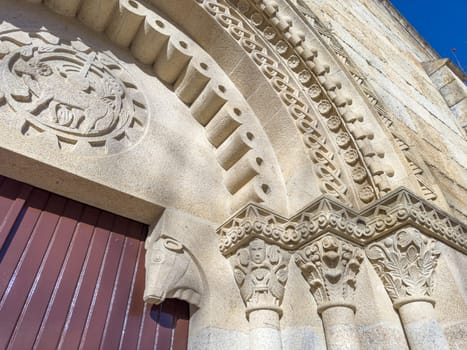 Details of Church of Our Lady of the Conception of Vidago. Vidago is also known for its thermal waters.