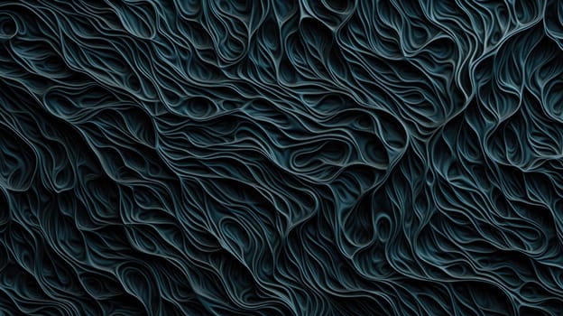 Dark Neural Pattern. Abstract background and texture in dark cyan and indigo colours