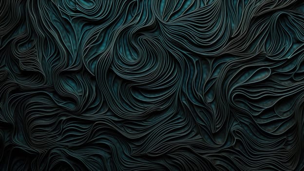 Dark Neural Pattern. Abstract background and texture in dark cyan and indigo colours