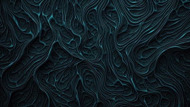 Dark Neural Pattern. Abstract background and texture in dark cyan and indigo colours