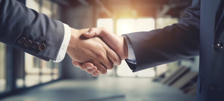 business construction agreement business hand shakes, ai